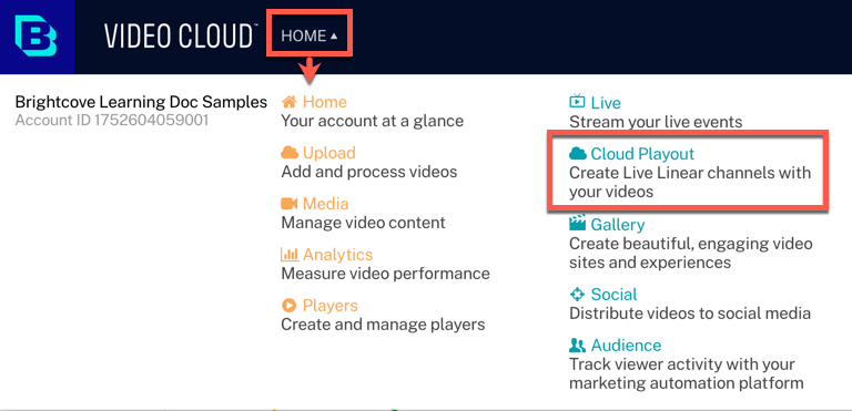 Go to Cloud Playout