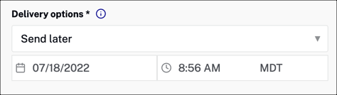 Schedule time to send