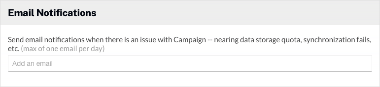 Campaign settings
