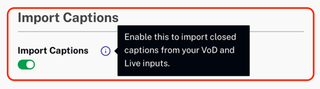 Import Captions