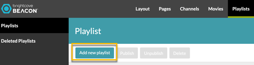 Add New Playlist