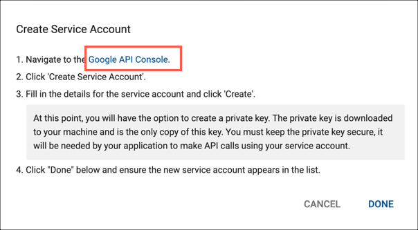 Account dialog