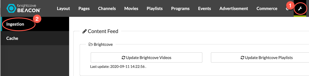 Brightcove Beacon ingestion