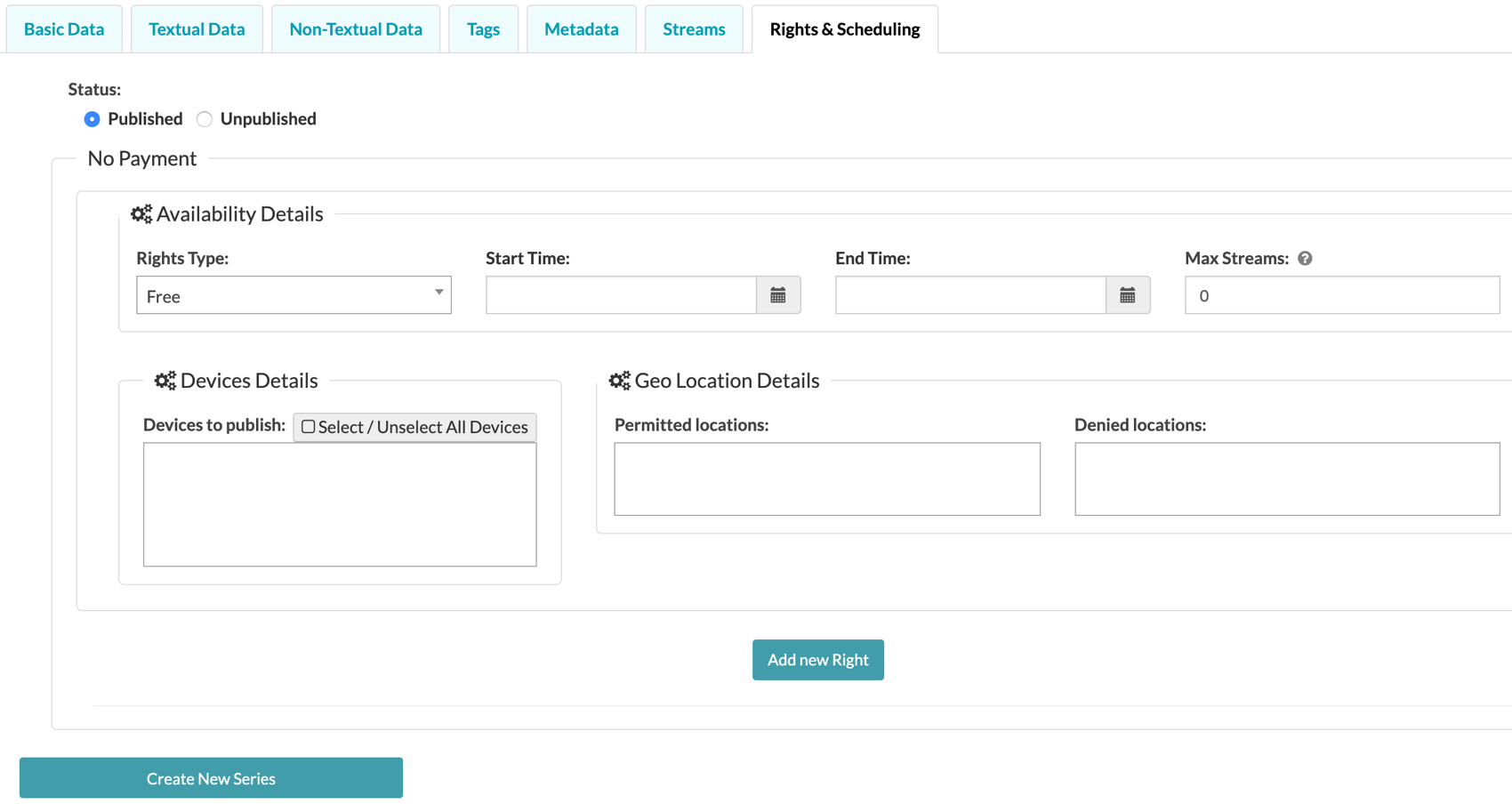 Rights and Scheduling